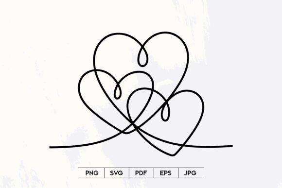 Abstract Heart Line Art SVG: A Versatile Design Asset