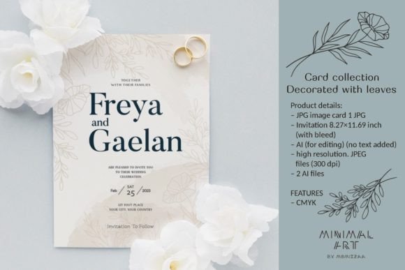 Card Collection Decorated with Leaves: Your Elegant DIY Solution
