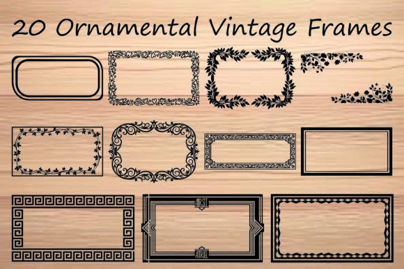 Ornamental Vintage Frames: 20 Designs for Timeless Elegance