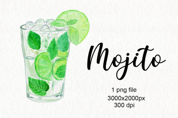 Refreshing Your Designs with Watercolor Mojito Cocktail Art