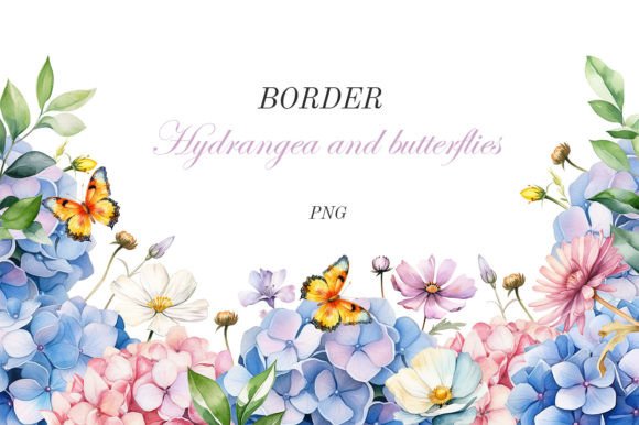 Soft Petals and Gentle Wings: The Hydrangea Border Collection