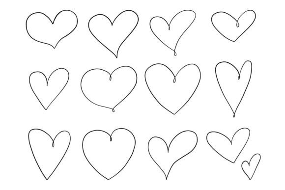 The Hand Drawn Heart Outline Bundle: A Designer's Secret Weapon