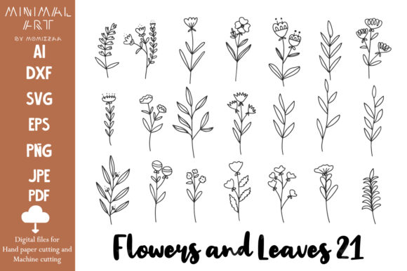 The Organic Allure of Hand-Drawn Flowers and Leaves in Design