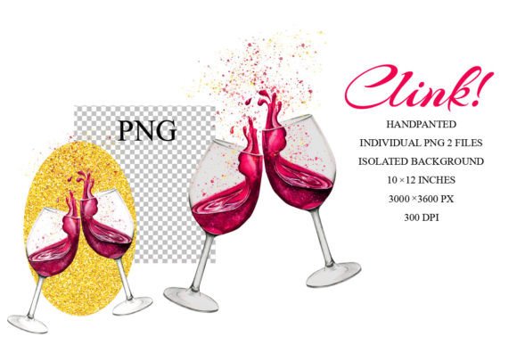 Watercolor Wine Glasses PNG: A Designer's Sublimation Essential